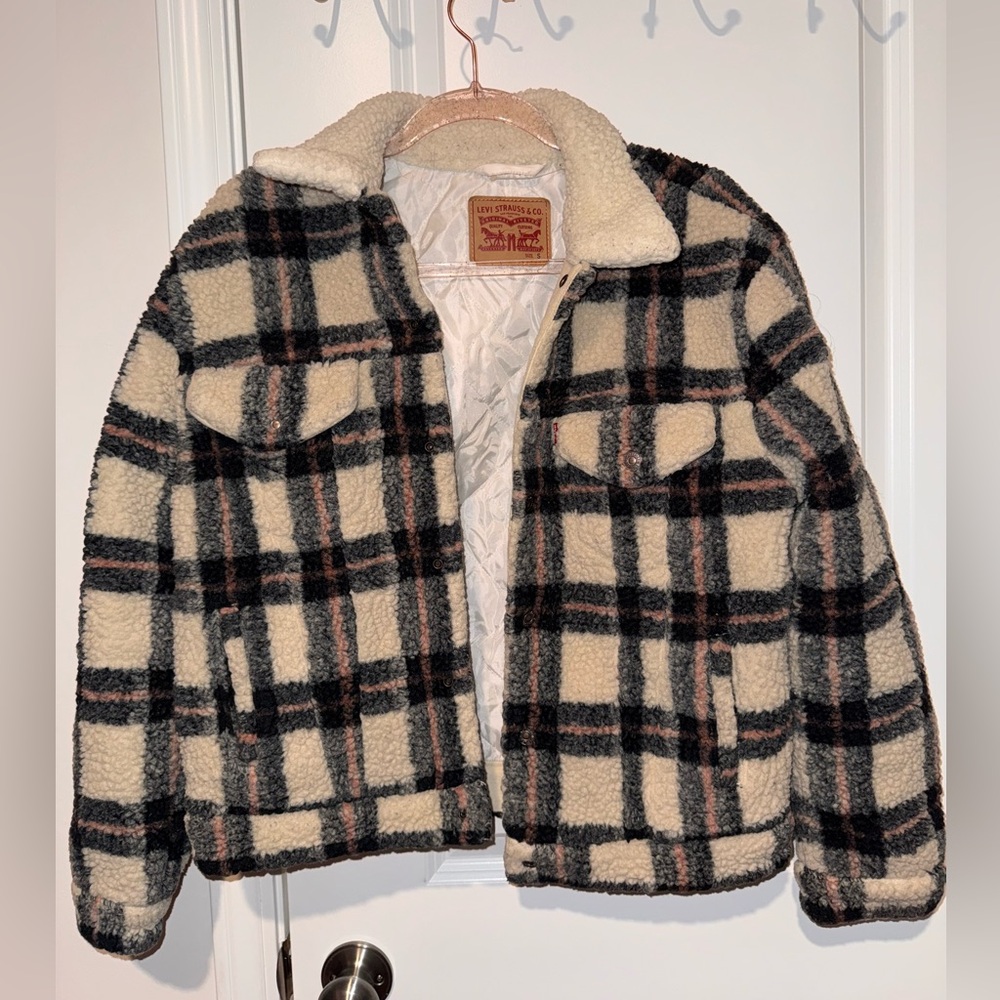 Plaid Sherpa Jacket